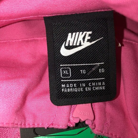 NWT. Nike Full Zip Pink Jacket Oversized Fit Womens Sizes New With Tags. Size XL - Picture 11 of 11
